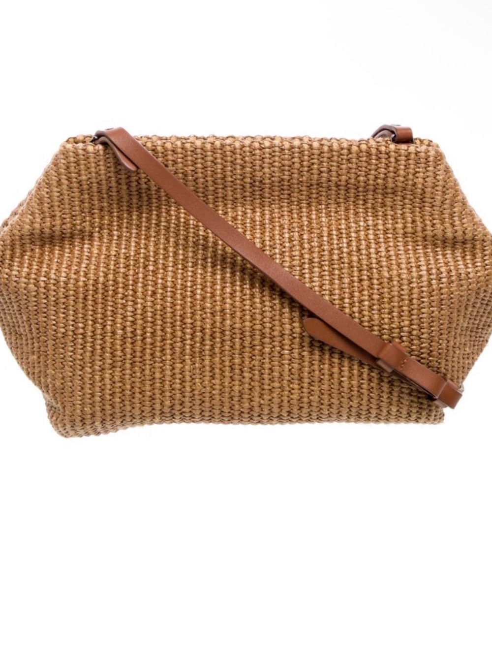 NWT Brunello Cucinelli - Small raffia effect crossbody bag